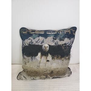 (JL) USA Bald Eagle American Force Command Pillow Tapestry The Eagle Has landed